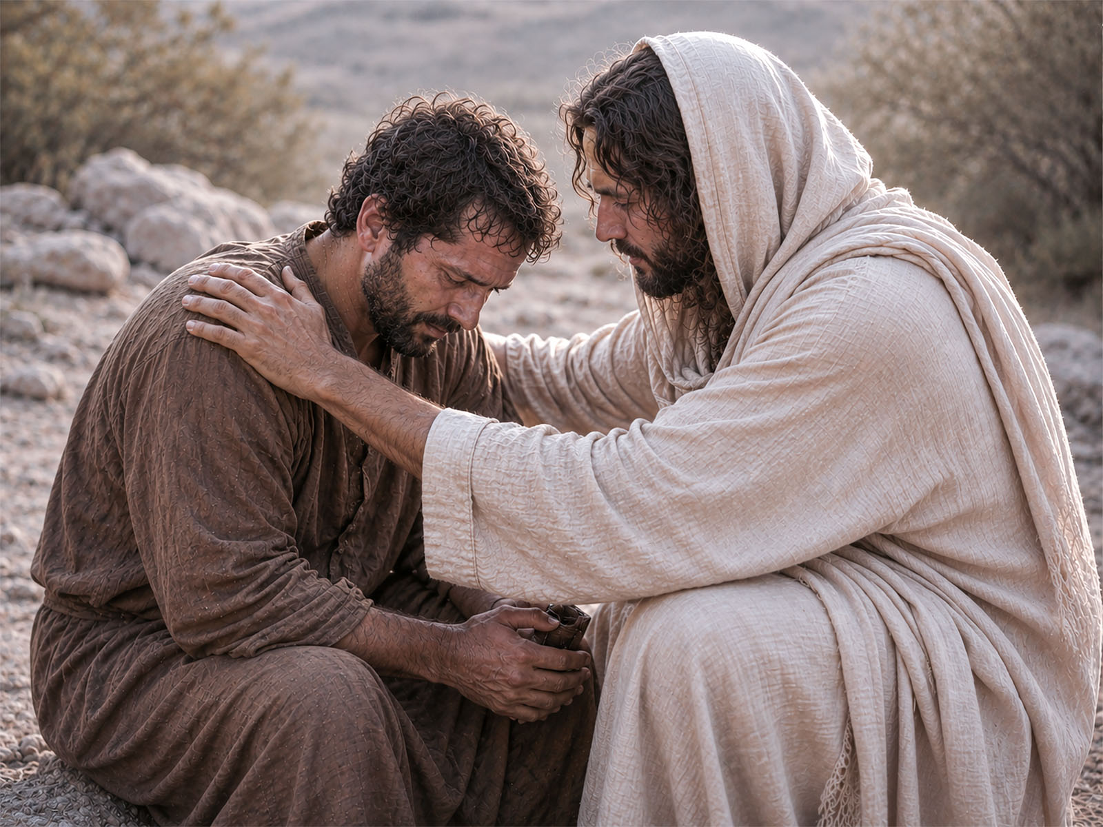 Jesus meets privately with Peter after the resurrection